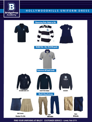 BridgePrep Academy's 2026-2027 school uniforms can now be purchased at Ibiley Uniforms!